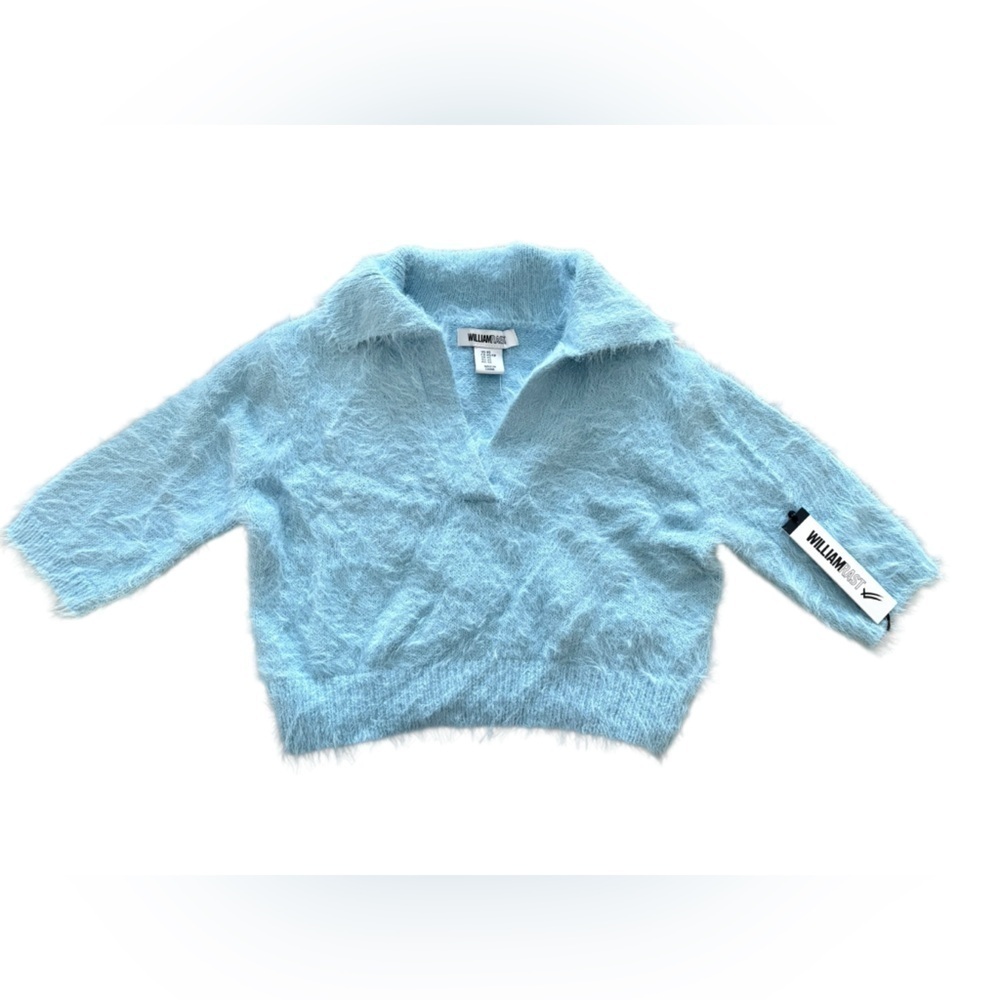 William Rast Women's Sky Blue V-Neck Sweater